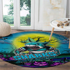 We Are Sharks Halloween Round Carpet Pumpkin Scary Spooky Season - Aussie Hoodie