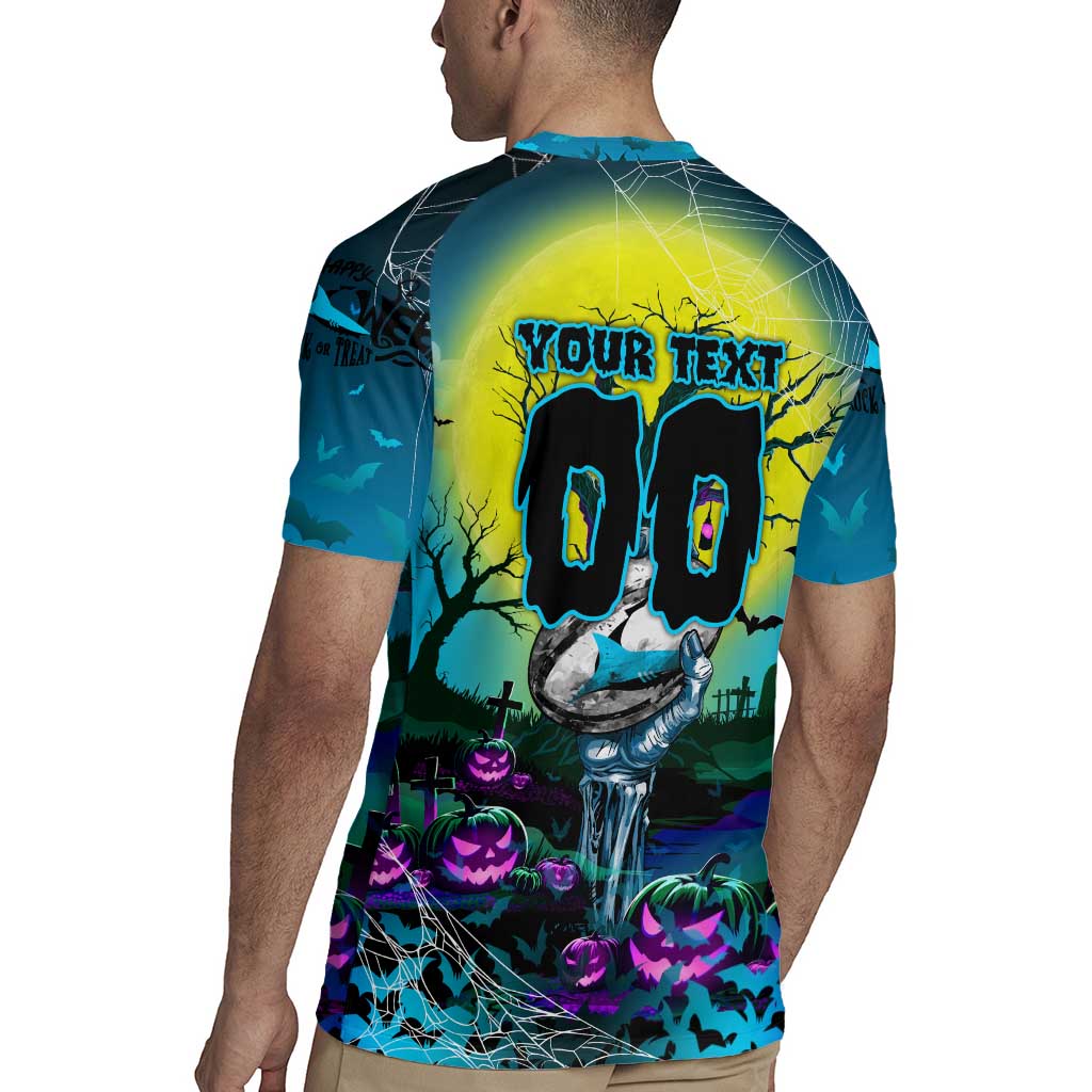 We Are Sharks Halloween Rugby Jersey Pumpkin Scary Spooky Season - Aussie Hoodie