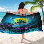 We Are Sharks Halloween Sarong Pumpkin Scary Spooky Season - Aussie Hoodie
