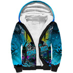 We Are Sharks Halloween Sherpa Hoodie Pumpkin Scary Spooky Season - Aussie Hoodie