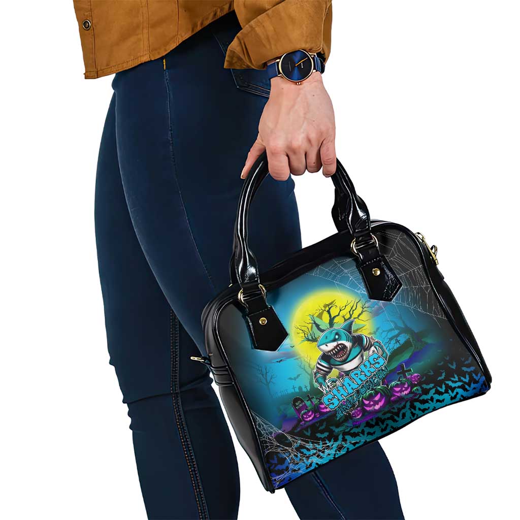 We Are Sharks Halloween Shoulder Handbag Pumpkin Scary Spooky Season - Aussie Hoodie