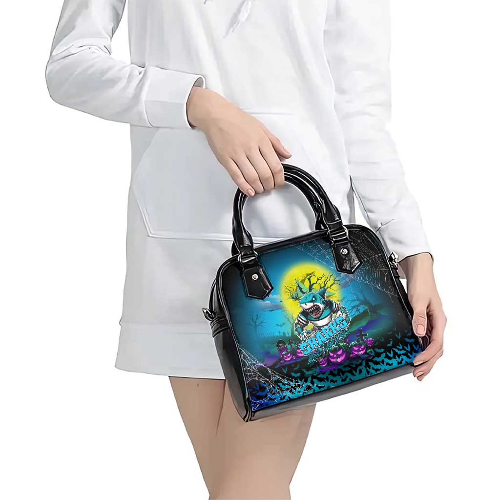 We Are Sharks Halloween Shoulder Handbag Pumpkin Scary Spooky Season - Aussie Hoodie