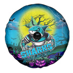 We Are Sharks Halloween Spare Tire Cover Pumpkin Scary Spooky Season - Aussie Hoodie