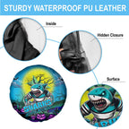 We Are Sharks Halloween Spare Tire Cover Pumpkin Scary Spooky Season - Aussie Hoodie
