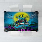 We Are Sharks Halloween Tablecloth Pumpkin Scary Spooky Season - Aussie Hoodie
