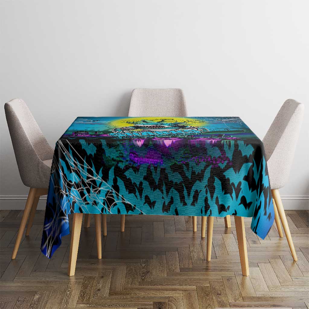 We Are Sharks Halloween Tablecloth Pumpkin Scary Spooky Season - Aussie Hoodie