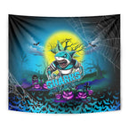 We Are Sharks Halloween Tapestry Pumpkin Scary Spooky Season - Aussie Hoodie