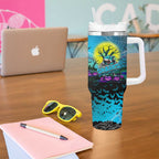 We Are Sharks Halloween Tumbler With Handle Pumpkin Scary Spooky Season - Aussie Hoodie