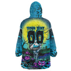 We Are Sharks Halloween Wearable Blanket Hoodie Pumpkin Scary Spooky Season - Aussie Hoodie