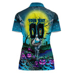 We Are Sharks Halloween Women Polo Shirt Pumpkin Scary Spooky Season - Aussie Hoodie