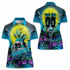 We Are Sharks Halloween Women Polo Shirt Pumpkin Scary Spooky Season - Aussie Hoodie