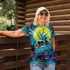 We Are Sharks Halloween Women Polo Shirt Pumpkin Scary Spooky Season - Aussie Hoodie