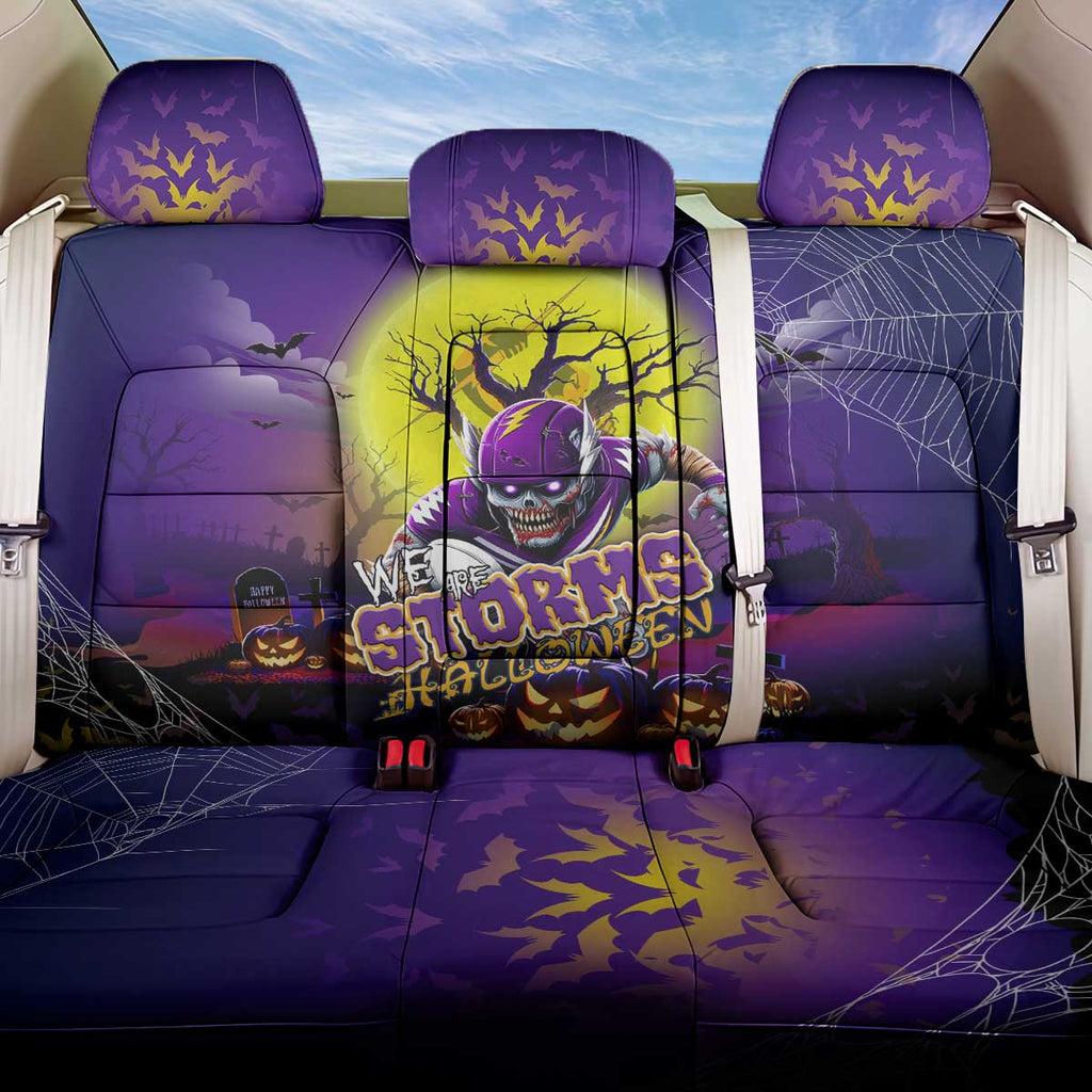 We Are Storm Halloween Back Car Seat Cover Pumpkin Scary Spooky Season - Aussie Hoodie