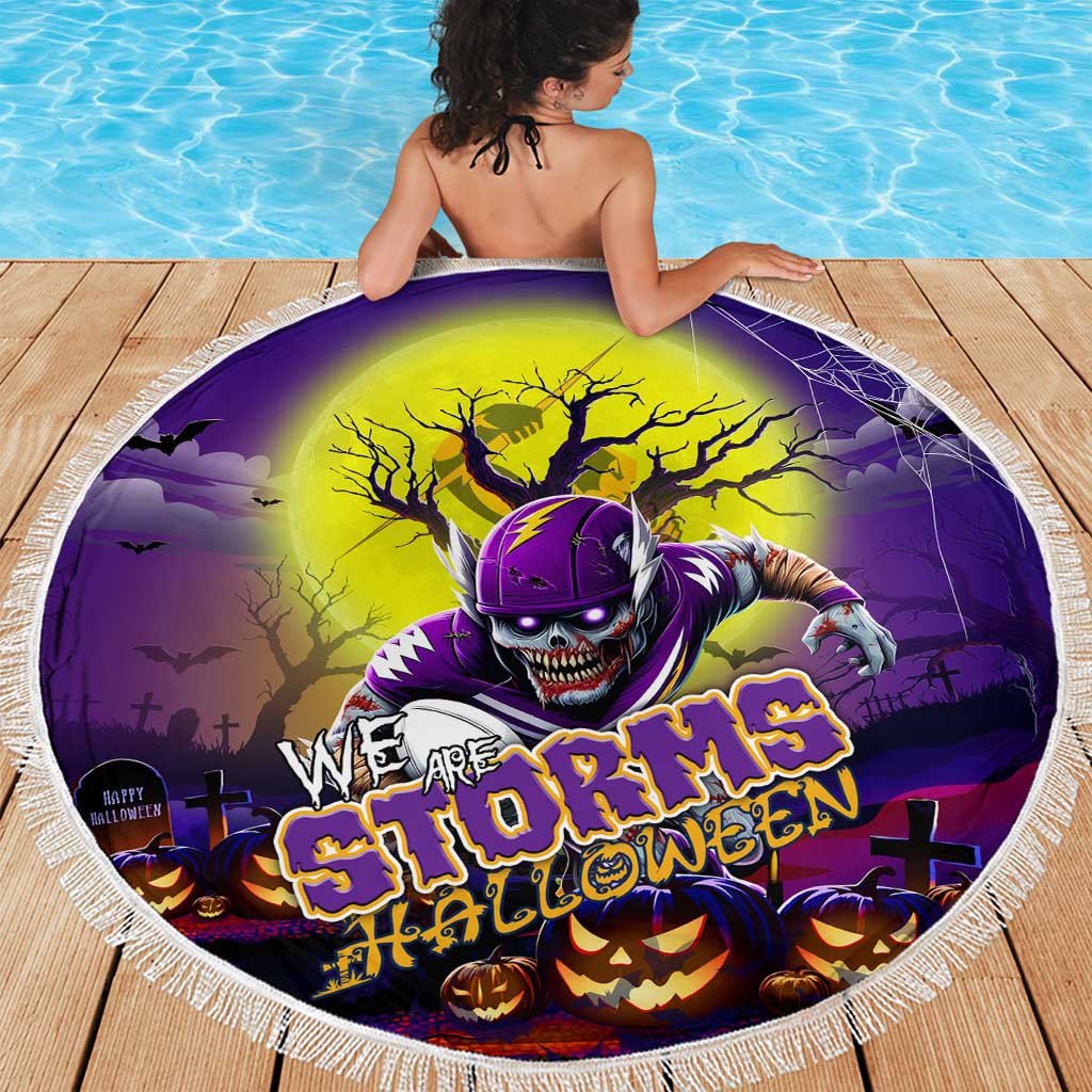 We Are Storm Halloween Beach Blanket Pumpkin Scary Spooky Season - Aussie Hoodie