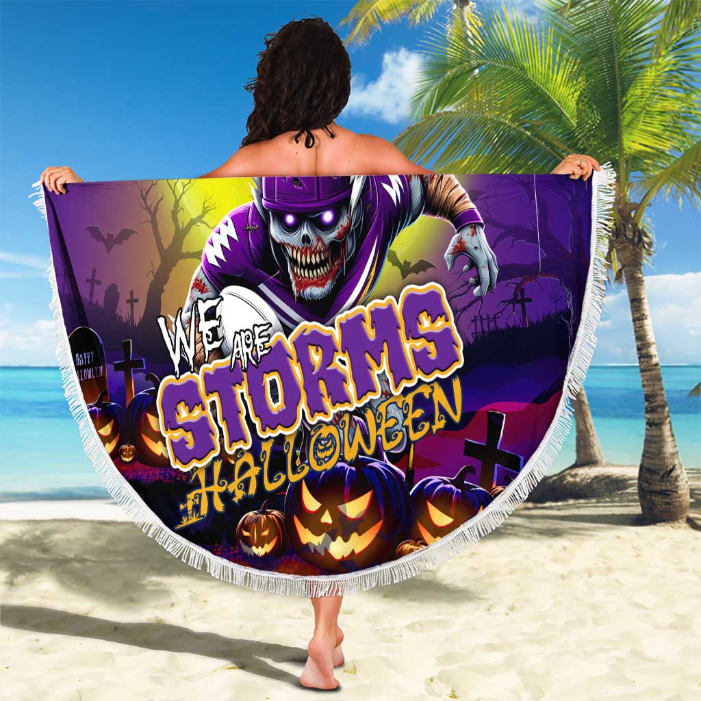 We Are Storm Halloween Beach Blanket Pumpkin Scary Spooky Season - Aussie Hoodie