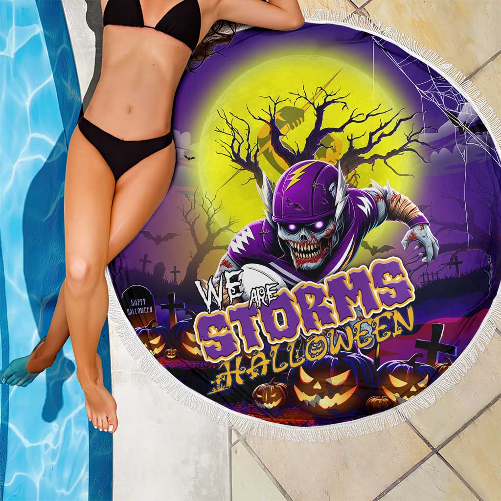 We Are Storm Halloween Beach Blanket Pumpkin Scary Spooky Season - Aussie Hoodie