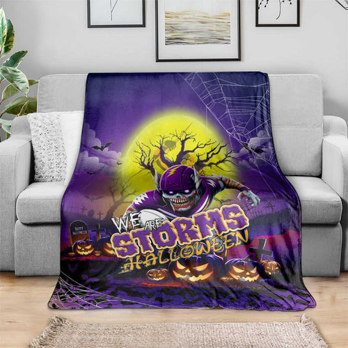 We Are Storm Halloween Blanket Pumpkin Scary Spooky Season - Aussie Hoodie