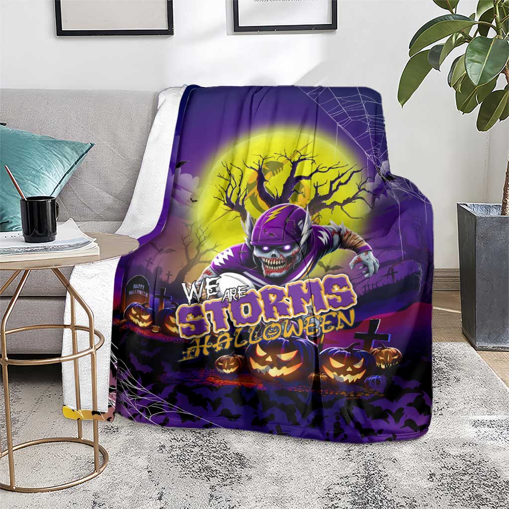 We Are Storm Halloween Blanket Pumpkin Scary Spooky Season - Aussie Hoodie