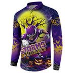We Are Storm Halloween Button Sweatshirt Pumpkin Scary Spooky Season - Aussie Hoodie