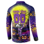 We Are Storm Halloween Button Sweatshirt Pumpkin Scary Spooky Season - Aussie Hoodie
