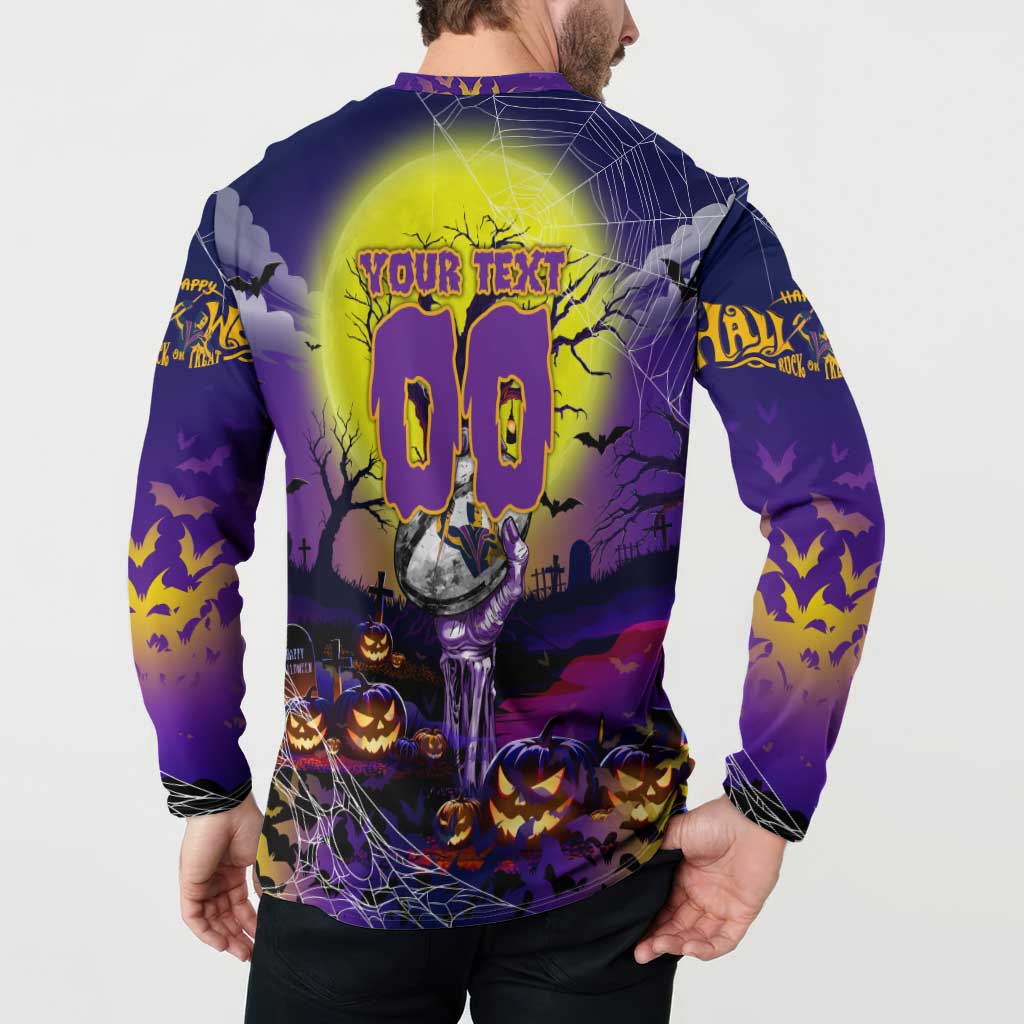 We Are Storm Halloween Button Sweatshirt Pumpkin Scary Spooky Season - Aussie Hoodie