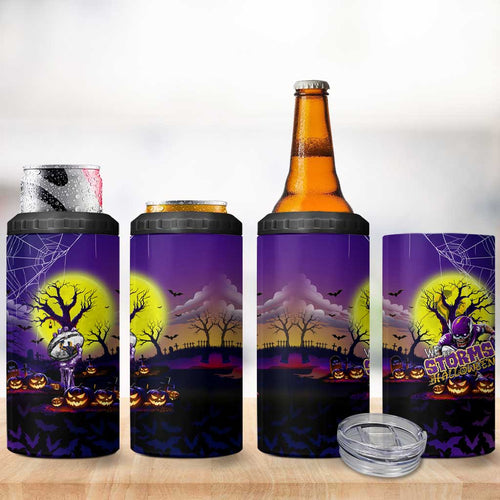 We Are Storm Halloween 4 in 1 Can Cooler Tumbler Pumpkin Scary Spooky Season - Aussie Hoodie