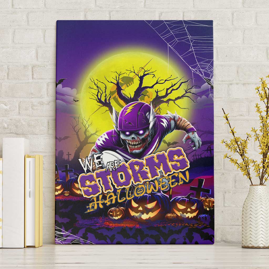 We Are Storm Halloween Canvas Wall Art Pumpkin Scary Spooky Season - Aussie Hoodie