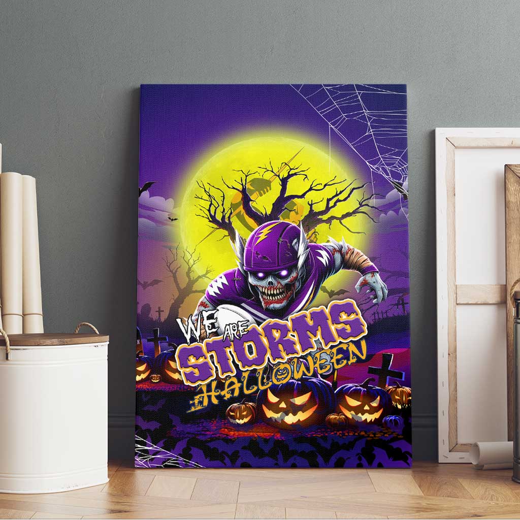 We Are Storm Halloween Canvas Wall Art Pumpkin Scary Spooky Season - Aussie Hoodie