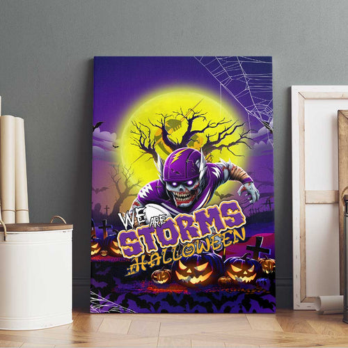 We Are Storm Halloween Canvas Wall Art Pumpkin Scary Spooky Season - Aussie Hoodie