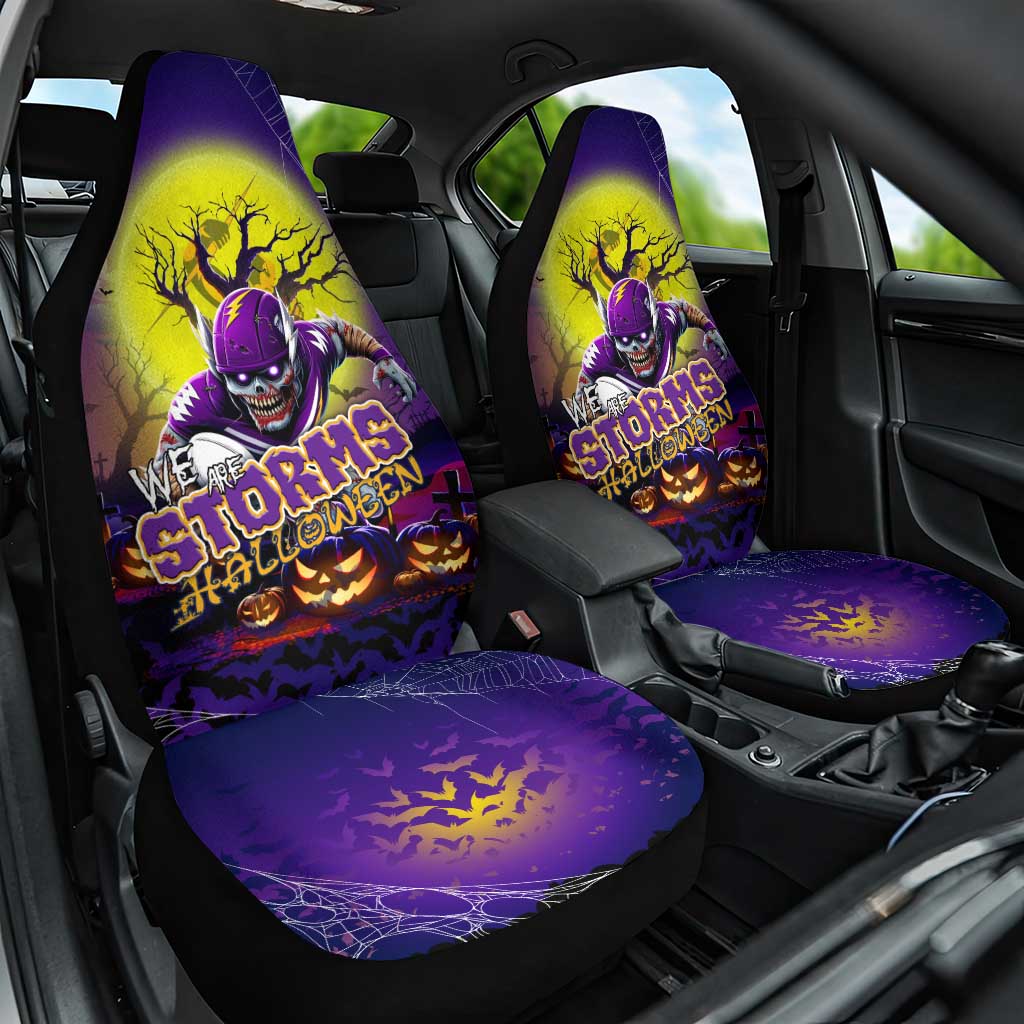 We Are Storm Halloween Car Seat Cover Pumpkin Scary Spooky Season - Aussie Hoodie