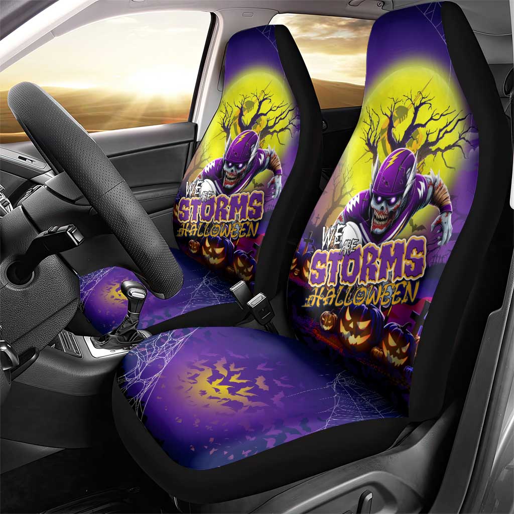 We Are Storm Halloween Car Seat Cover Pumpkin Scary Spooky Season - Aussie Hoodie