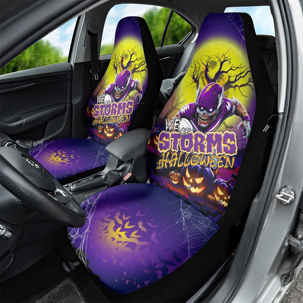We Are Storm Halloween Car Seat Cover Pumpkin Scary Spooky Season - Aussie Hoodie