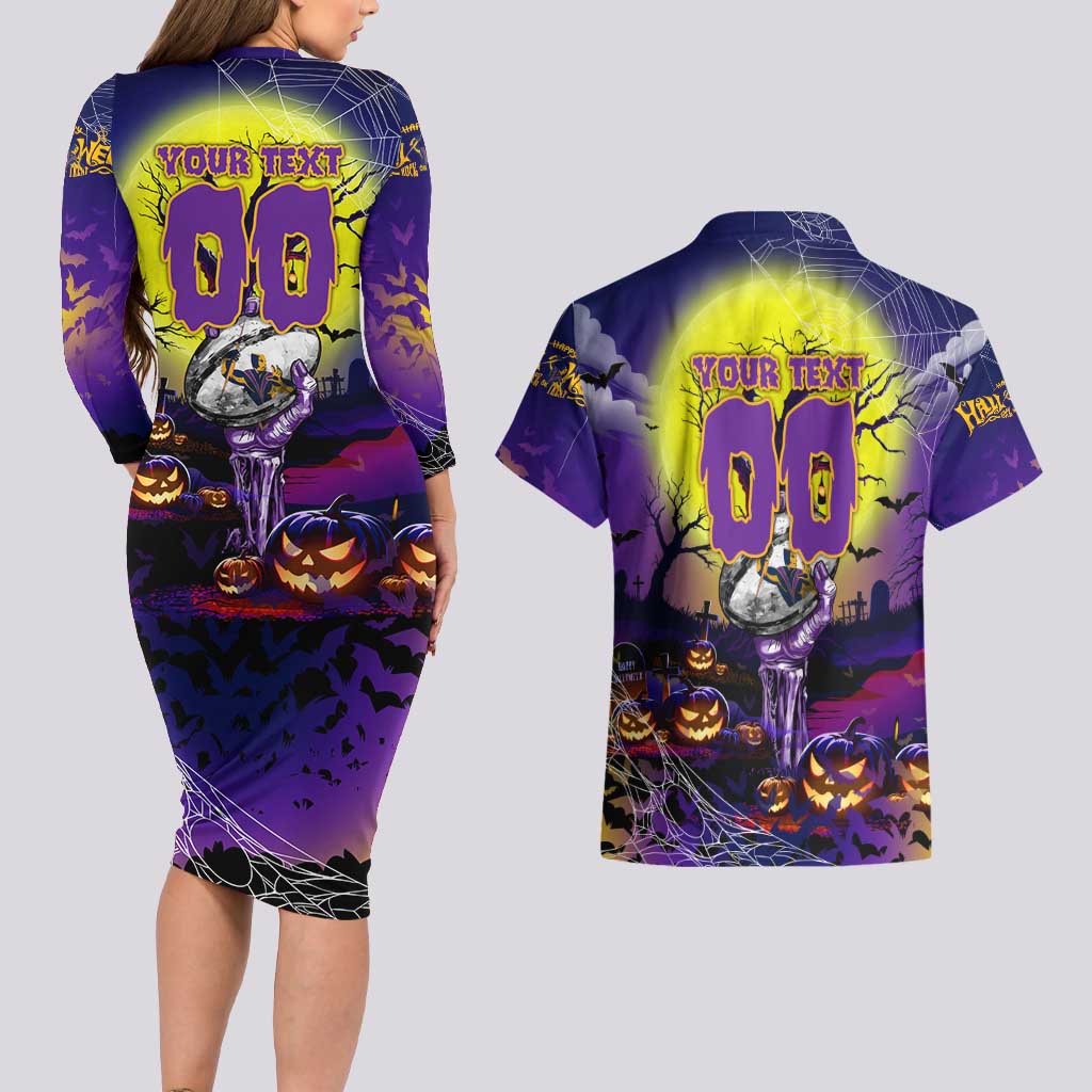 We Are Storm Halloween Couples Matching Long Sleeve Bodycon Dress and Hawaiian Shirt Pumpkin Scary Spooky Season - Aussie Hoodie