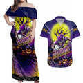 We Are Storm Halloween Couples Matching Off Shoulder Maxi Dress and Hawaiian Shirt Pumpkin Scary Spooky Season - Aussie Hoodie