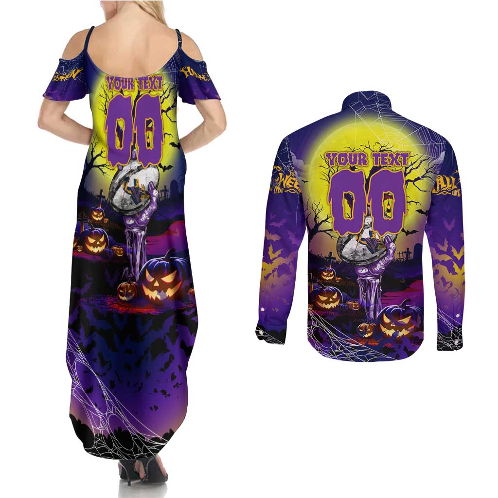 We Are Storm Halloween Couples Matching Summer Maxi Dress and Long Sleeve Button Shirt Pumpkin Scary Spooky Season - Aussie Hoodie