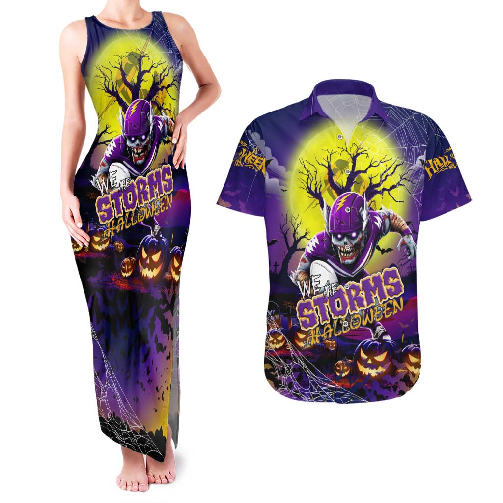 We Are Storm Halloween Couples Matching Tank Maxi Dress and Hawaiian Shirt Pumpkin Scary Spooky Season - Aussie Hoodie