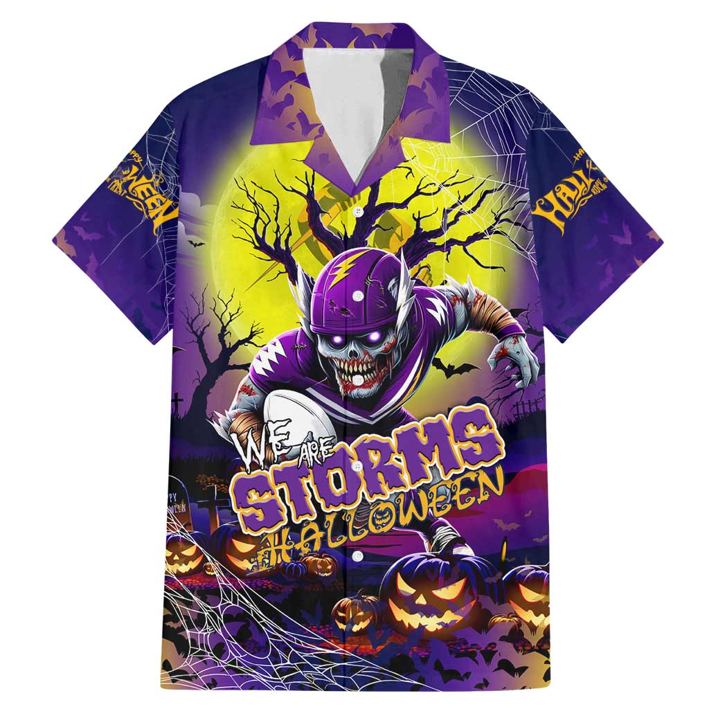 We Are Storm Halloween Family Matching Mermaid Dress and Hawaiian Shirt Pumpkin Scary Spooky Season - Aussie Hoodie