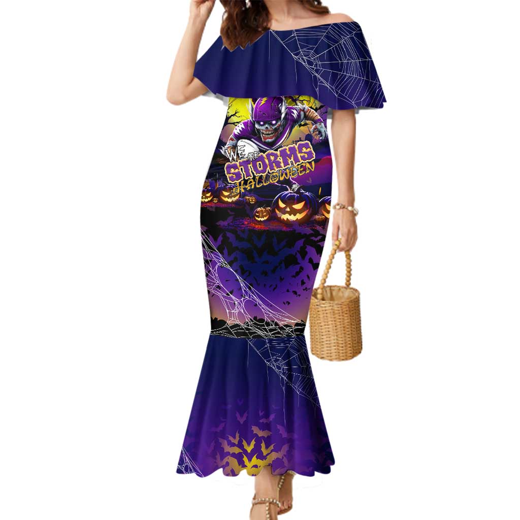 We Are Storm Halloween Family Matching Mermaid Dress and Hawaiian Shirt Pumpkin Scary Spooky Season - Aussie Hoodie