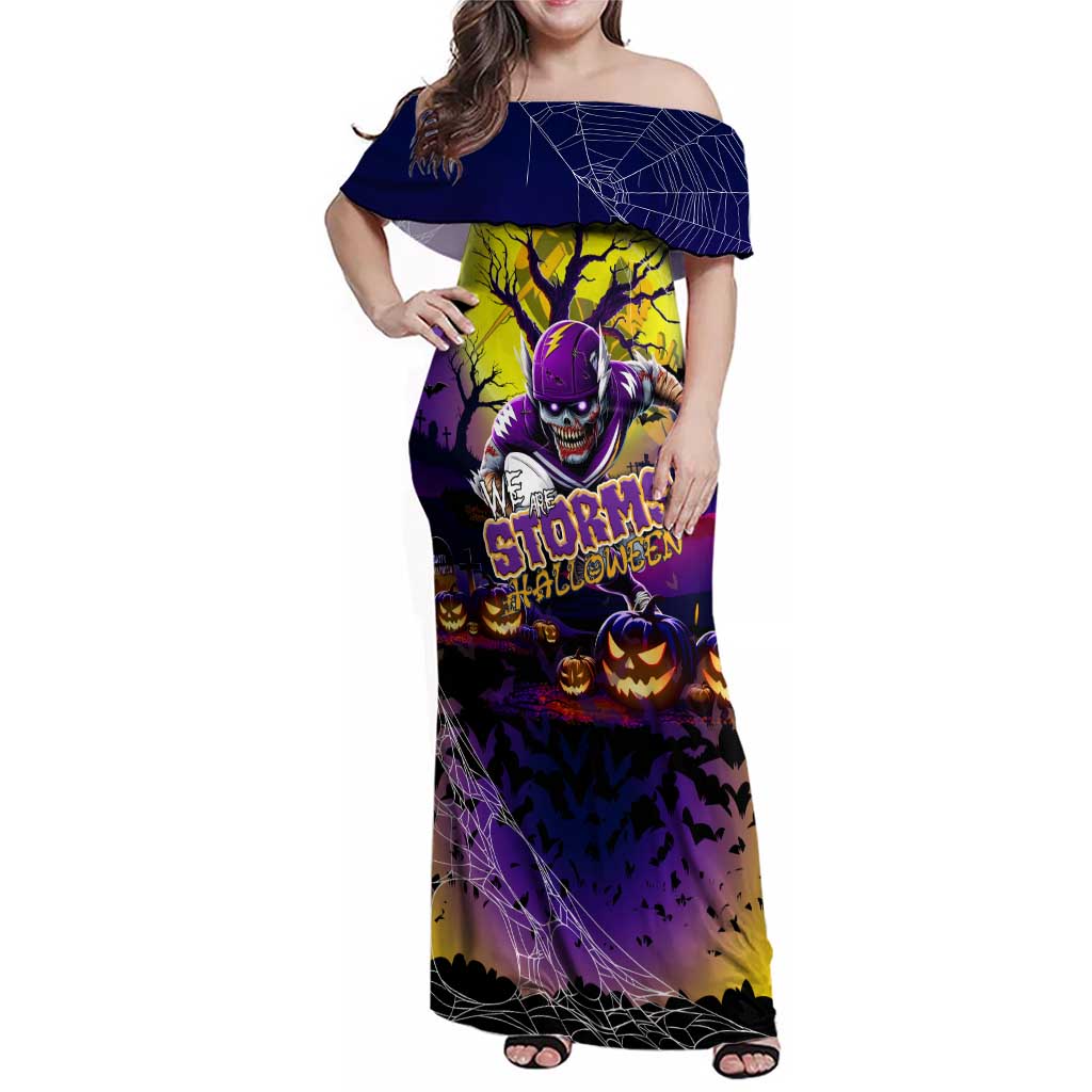 We Are Storm Halloween Family Matching Off Shoulder Maxi Dress and Hawaiian Shirt Pumpkin Scary Spooky Season - Aussie Hoodie