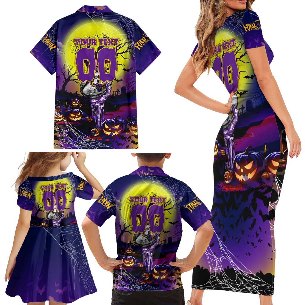 We Are Storm Halloween Family Matching Short Sleeve Bodycon Dress and Hawaiian Shirt Pumpkin Scary Spooky Season - Aussie Hoodie