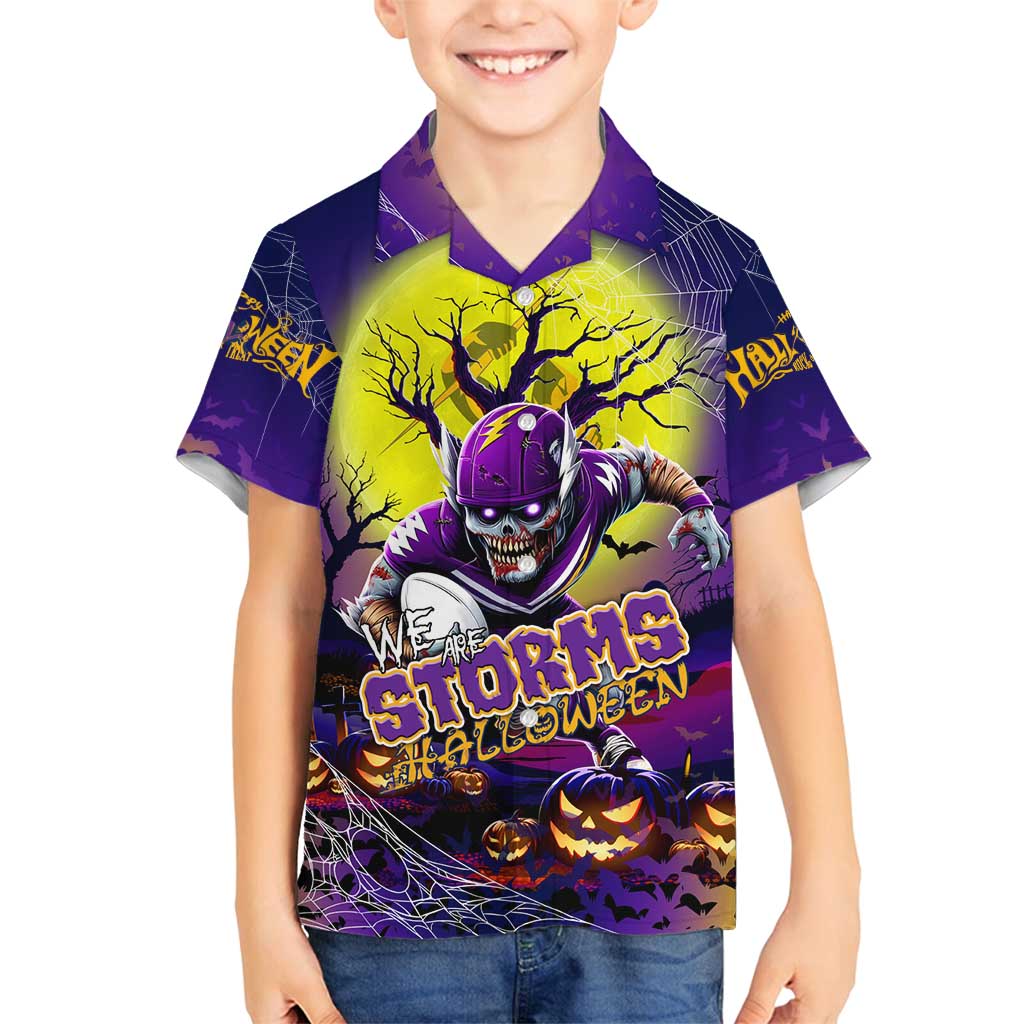 We Are Storm Halloween Family Matching Summer Maxi Dress and Hawaiian Shirt Pumpkin Scary Spooky Season - Aussie Hoodie