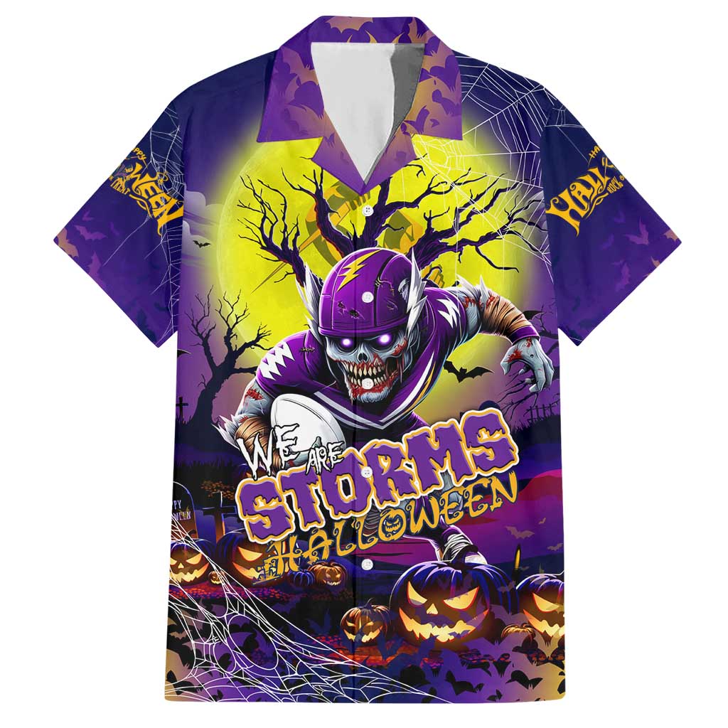 We Are Storm Halloween Hawaiian Shirt Pumpkin Scary Spooky Season - Aussie Hoodie