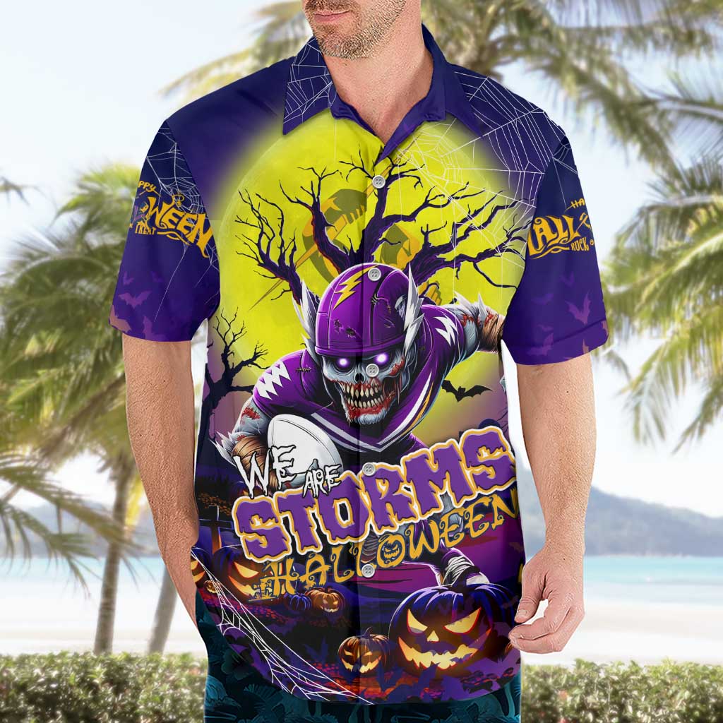 We Are Storm Halloween Hawaiian Shirt Pumpkin Scary Spooky Season - Aussie Hoodie