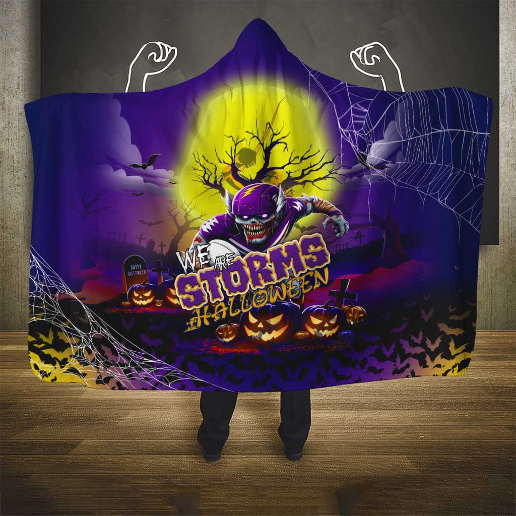 We Are Storm Halloween Hooded Blanket Pumpkin Scary Spooky Season - Aussie Hoodie
