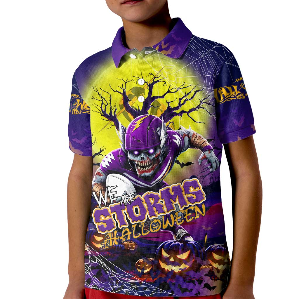 We Are Storm Halloween Kid Polo Shirt Pumpkin Scary Spooky Season - Aussie Hoodie