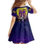 We Are Storm Halloween Kid Short Sleeve Dress Pumpkin Scary Spooky Season - Aussie Hoodie