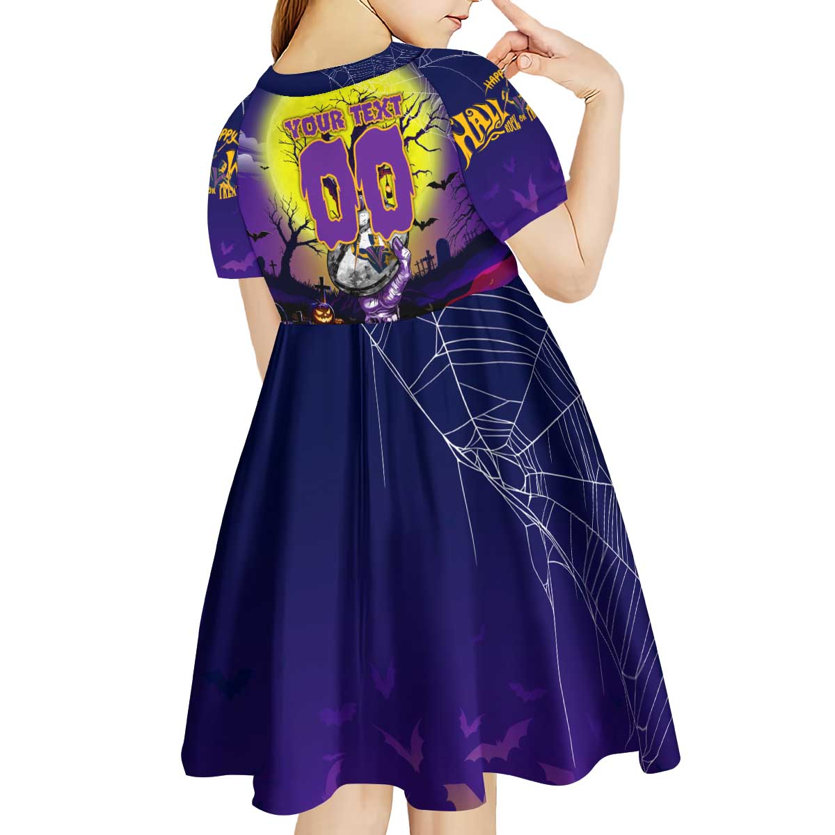 We Are Storm Halloween Kid Short Sleeve Dress Pumpkin Scary Spooky Season - Aussie Hoodie