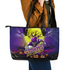 We Are Storm Halloween Leather Tote Bag Pumpkin Scary Spooky Season - Aussie Hoodie