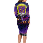 We Are Storm Halloween Long Sleeve Bodycon Dress Pumpkin Scary Spooky Season - Aussie Hoodie