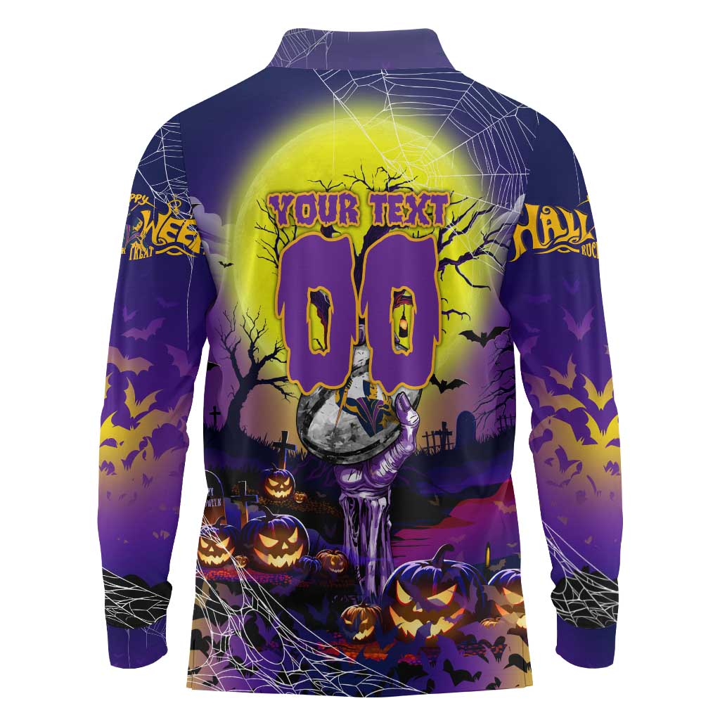 We Are Storm Halloween Long Sleeve Polo Shirt Pumpkin Scary Spooky Season - Aussie Hoodie